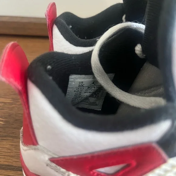 Jordan Kids - Jordan Retro 4 Red Cement Sz 10 - Picture 7 of 9